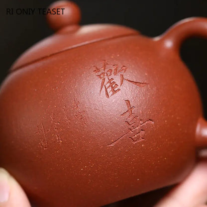 120ml Yixing Small Capacity Purple Clay Teapot Chinese Famous Artists Handmade Xishi Tea Pot Beauty Kettle Zisha Tea Set Teaware