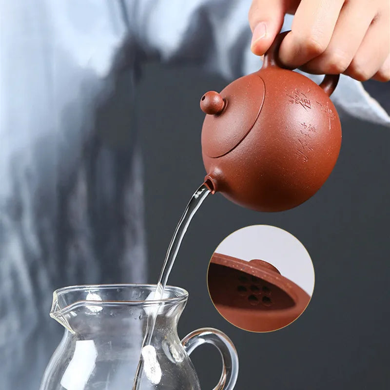 120ml Yixing Small Capacity Purple Clay Teapot Chinese Famous Artists Handmade Xishi Tea Pot Beauty Kettle Zisha Tea Set Teaware