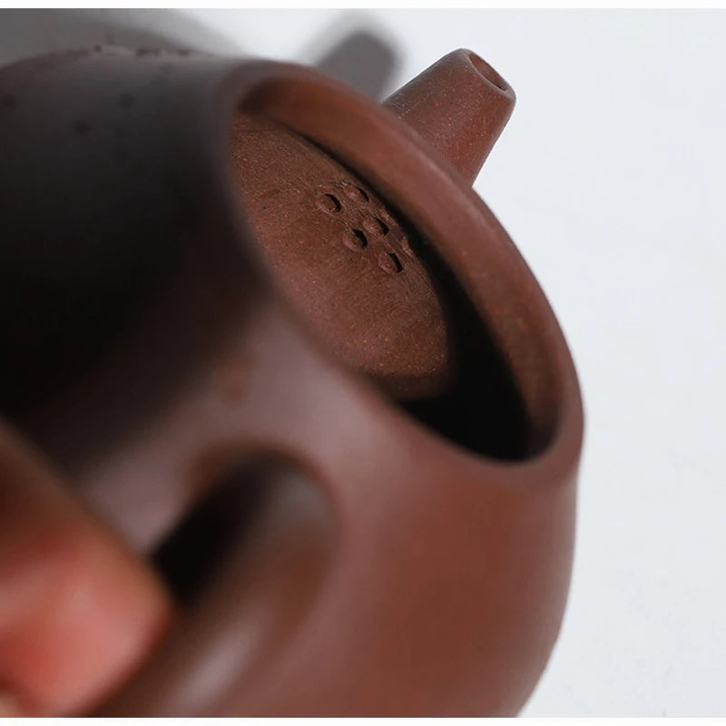 120ml true yixing zisha purple clay tea pot marked 7 infuser holes hand carved master made original ore on sales