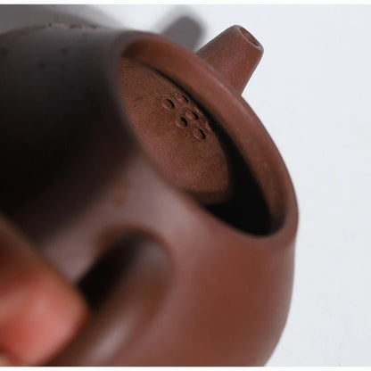 120ml true yixing zisha purple clay tea pot marked 7 infuser holes hand carved master made original ore on sales