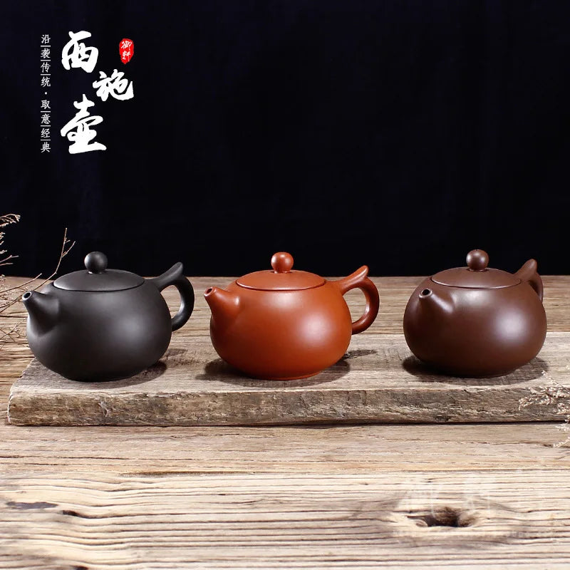 125cc Chinese Yixing Purple Clay Teapots Handmade xishi Filter Tea Pot Authentic Zisha Tea Set Home Customized Beauty Kettle