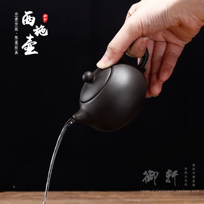 125cc Chinese Yixing Purple Clay Teapots Handmade xishi Filter Tea Pot Authentic Zisha Tea Set Home Customized Beauty Kettle