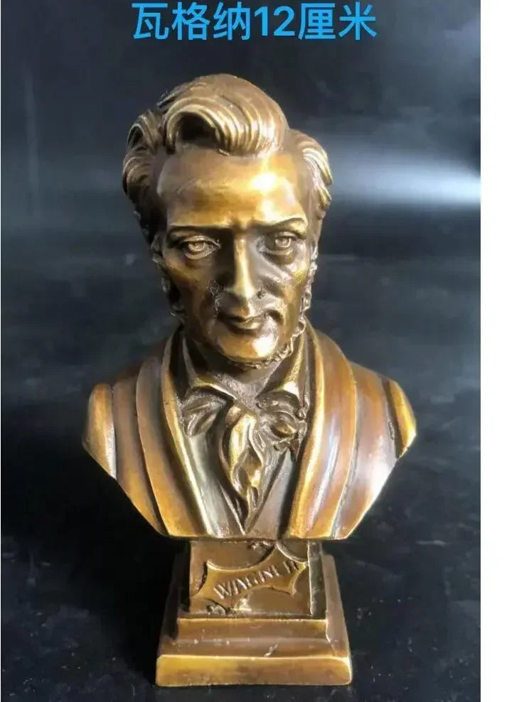 12CM Russian Tsar NICHOLAS II bust statue 5" H bronze statue 15cm Suvorov /Emperor Peter Zhukov 21CM