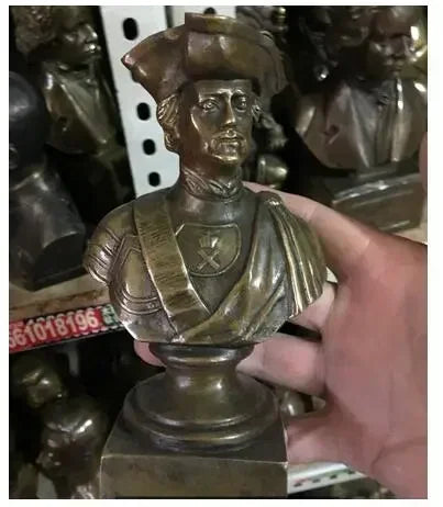 12CM Russian Tsar NICHOLAS II bust statue 5" H bronze statue 15cm Suvorov /Emperor Peter Zhukov 21CM