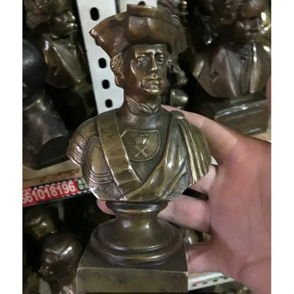 12CM Russian Tsar NICHOLAS II bust statue 5" H bronze statue 15cm Suvorov /Emperor Peter Zhukov 21CM