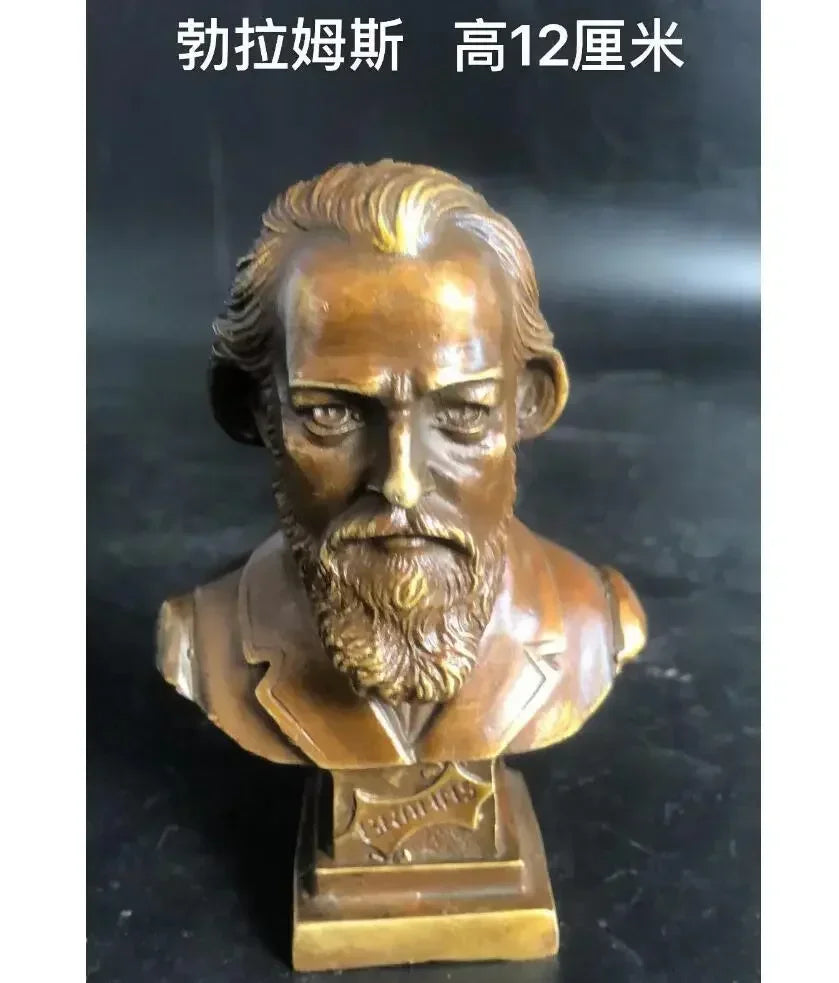 12CM Russian Tsar NICHOLAS II bust statue 5" H bronze statue 15cm Suvorov /Emperor Peter Zhukov 21CM