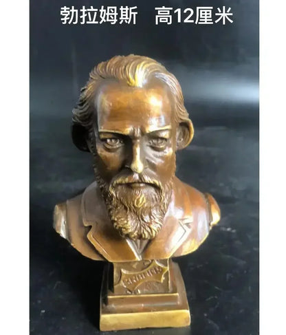 12CM Russian Tsar NICHOLAS II bust statue 5" H bronze statue 15cm Suvorov /Emperor Peter Zhukov 21CM