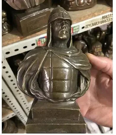 12CM Russian Tsar NICHOLAS II bust statue 5" H bronze statue 15cm Suvorov /Emperor Peter Zhukov 21CM