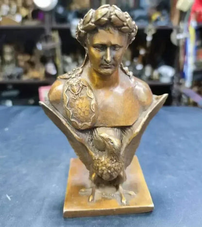 12CM Russian Tsar NICHOLAS II bust statue 5" H bronze statue 15cm Suvorov /Emperor Peter Zhukov 21CM