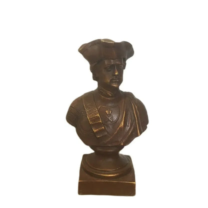 12CM Russian Tsar NICHOLAS II bust statue 5" H bronze statue 15cm Suvorov /Emperor Peter Zhukov 21CM
