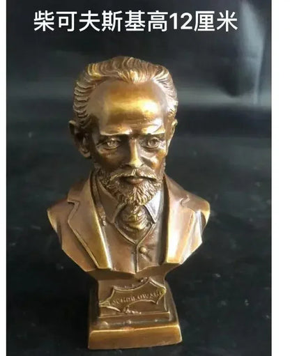12CM Russian Tsar NICHOLAS II bust statue 5" H bronze statue 15cm Suvorov /Emperor Peter Zhukov 21CM