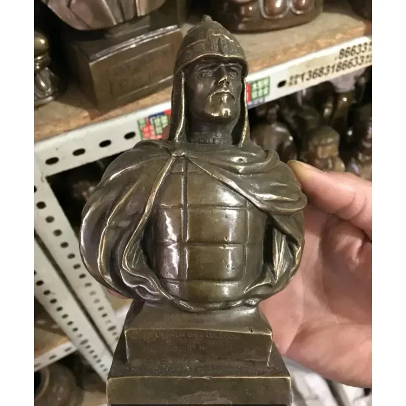 12CM Russian Tsar NICHOLAS II bust statue 5" H bronze statue 15cm Suvorov /Emperor Peter Zhukov 21CM