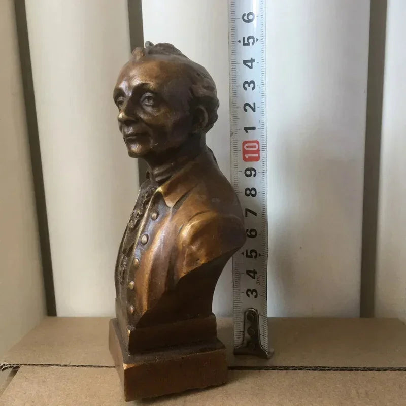 12CM Russian Tsar NICHOLAS II bust statue 5" H bronze statue 15cm Suvorov /Emperor Peter Zhukov 21CM