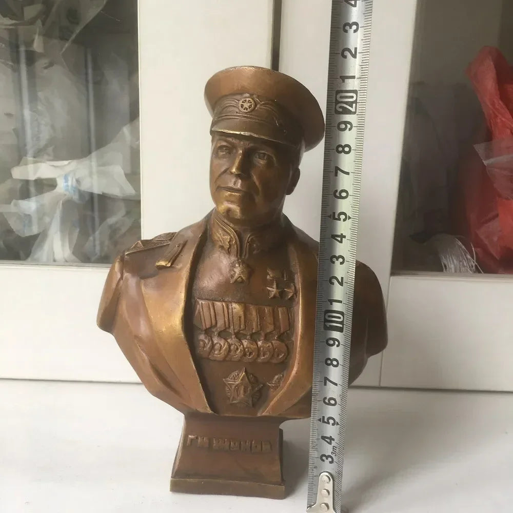12CM Russian Tsar NICHOLAS II bust statue 5" H bronze statue 15cm Suvorov /Emperor Peter Zhukov 21CM