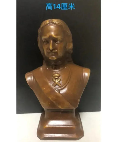 12CM Russian Tsar NICHOLAS II bust statue 5" H bronze statue 15cm Suvorov /Emperor Peter Zhukov 21CM