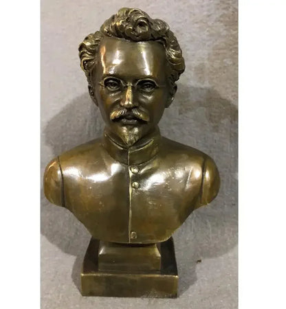 12CM Russian Tsar NICHOLAS II bust statue 5" H bronze statue 15cm Suvorov /Emperor Peter Zhukov 21CM