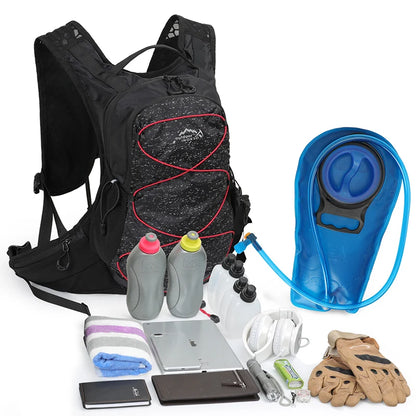 12L Outdoor Running Bicycle Bag Sport Cycling Backpack Breathable Ultralight Bike Water Bag Climbing Cycling Hydration Back Pack