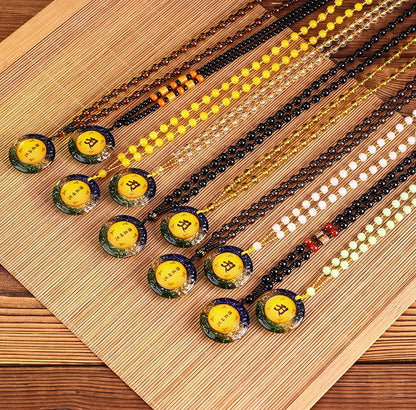 12PCS Buddhist supply Greco-Buddhist pocket travel safe Exorcise evil spirits Almighty talisman Shurangama Mantra Pendant Amulet