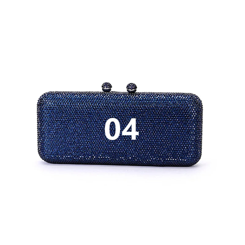13 Colors Rhinestone Wedding Bridal Fashion Evening Bag Woman Crystal Stone Clutch Purse Banquet Gala Party Gift Diamond Handbag