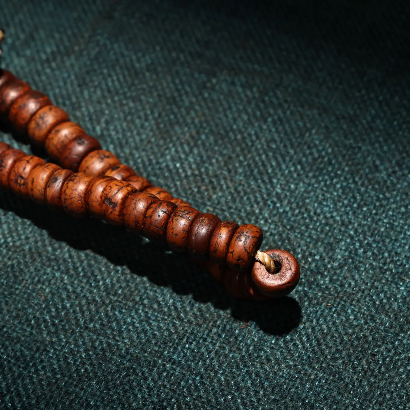 13"Tibetan Temple Collection Old Phoenix Eye Bodhi Beads 108 Buddha Beads Necklace Pendant Amulet Dharma Worship Hall Town house