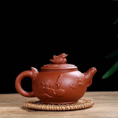 130CC Yixing Purple Clay Teapot Chinese Kettle Handmade Kung Fu Zisha Tea Set Puer Teaware