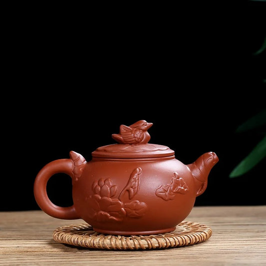 130CC Yixing Purple Clay Teapot Chinese Kettle Handmade Kung Fu Zisha Tea Set Puer Teaware