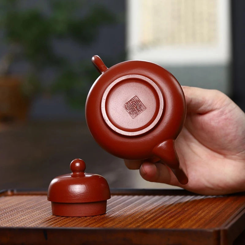 130ML Yixing Clay Teapot Senior Craftsman Handmade Raw Ore Small Capacity Kettle Pu'er Tea Set Kung Fu Zisha Oolong Teaware