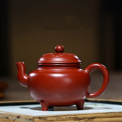 130c hand-pulled mini two-cup kung fu small teapot horizontal pot Chaozhou Zhu mud water  sealed well tea pot Yixing purple clay