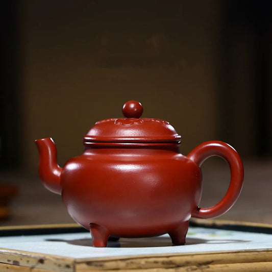 130c hand-pulled mini two-cup kung fu small teapot horizontal pot Chaozhou Zhu mud water  sealed well tea pot Yixing purple clay