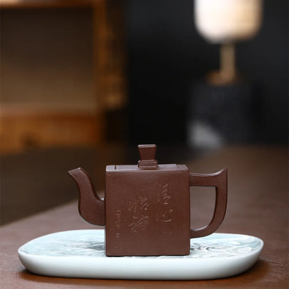 130cc  Authentic Yixing Purple Clay Teapots Famous Handmade Tea Pot Raw Ore Bean Sand Kettle Chinese Zisha Tea Set Teaware