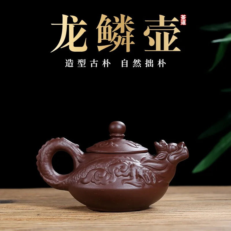 130cc Authentic yixing teapot dragon tea pot capacity purple clay tea set kettle kung fu teapot