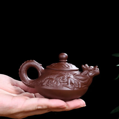 130cc Authentic yixing teapot dragon tea pot capacity purple clay tea set kettle kung fu teapot