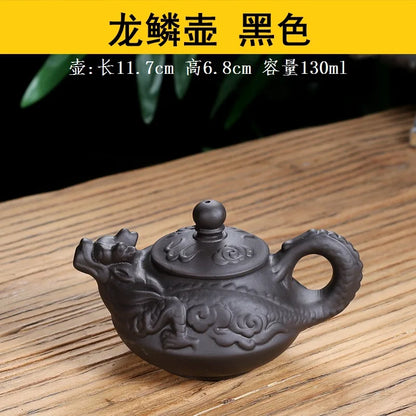 130cc Authentic yixing teapot dragon tea pot capacity purple clay tea set kettle kung fu teapot