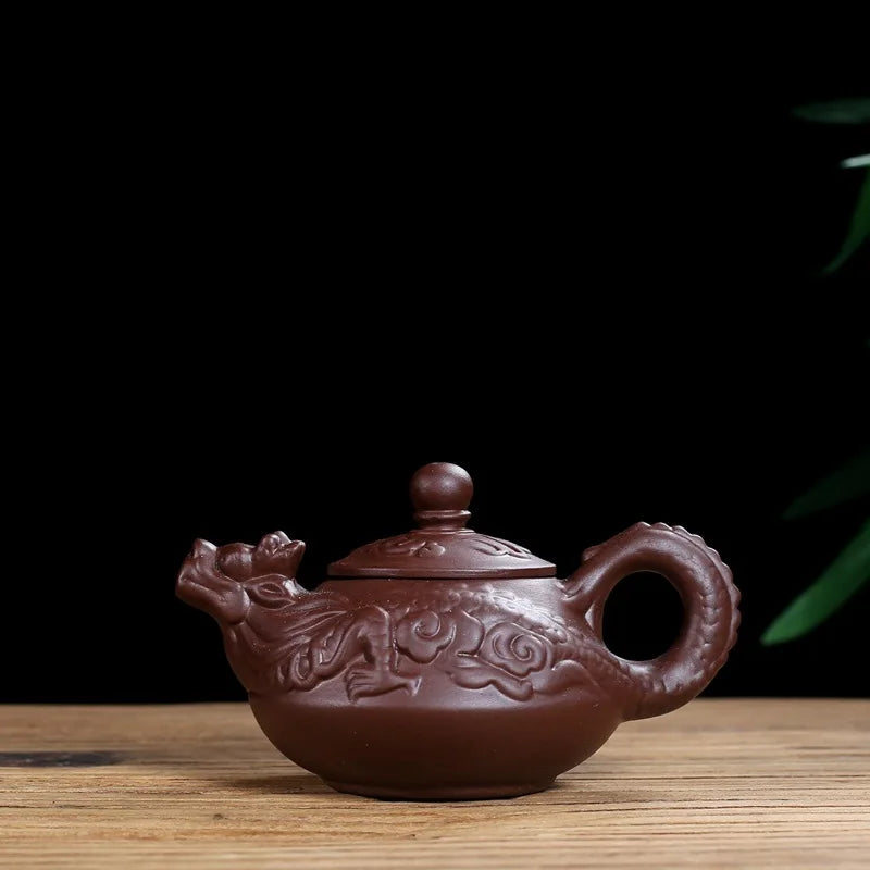 130cc Authentic yixing teapot dragon tea pot capacity purple clay tea set kettle kung fu teapot