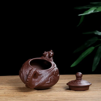 130cc Authentic yixing teapot dragon tea pot capacity purple clay tea set kettle kung fu teapot