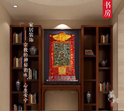 130cm large Wholesale Buddhist supplies HOME Temple WALL High grade decorative Mandala Sakyamuni BuddhaThang-ga Thangka painting