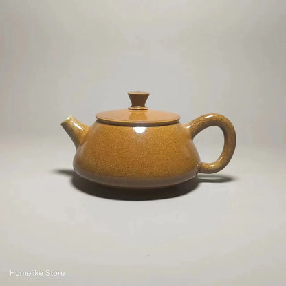 130ml Chaishao Chai-fired Jianshui Clay Pure Handmade Shipiao TeaPot(Not Yixing Zisha) Kung Fu Tea Set Drinkware Tea Ceremony