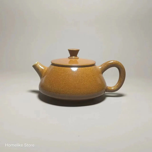 130ml Chaishao Chai-fired Jianshui Clay Pure Handmade Shipiao TeaPot(Not Yixing Zisha) Kung Fu Tea Set Drinkware Tea Ceremony