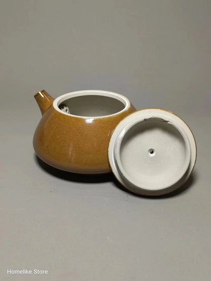130ml Chaishao Chai-fired Jianshui Clay Pure Handmade Shipiao TeaPot(Not Yixing Zisha) Kung Fu Tea Set Drinkware Tea Ceremony