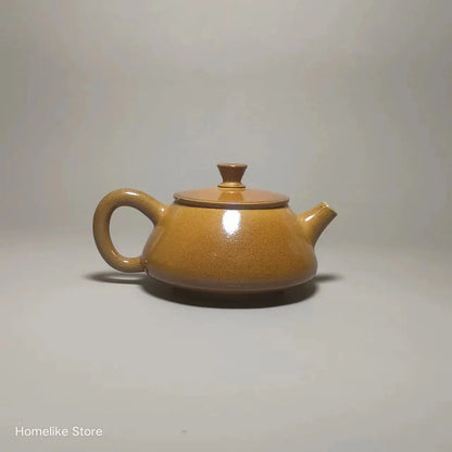 130ml Chaishao Chai-fired Jianshui Clay Pure Handmade Shipiao TeaPot(Not Yixing Zisha) Kung Fu Tea Set Drinkware Tea Ceremony