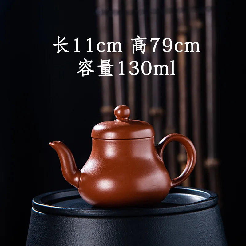 130ml Chaozhou Zhuni Red Mud Teapot Handmade Purple Clay Tea Pots Chinese Kongfu Teaware shiting Filtration Pot