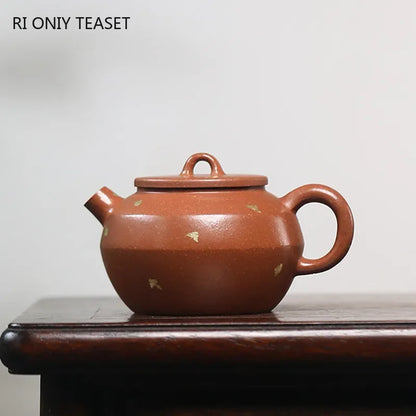 130ml Chinese Yixing Famous Purple Clay Teapots Household Beauty Kettle Handmade Tea Pot Raw Ore Zisha Tea Set Accessories