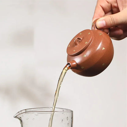 130ml Chinese Yixing Famous Purple Clay Teapots Household Beauty Kettle Handmade Tea Pot Raw Ore Zisha Tea Set Accessories