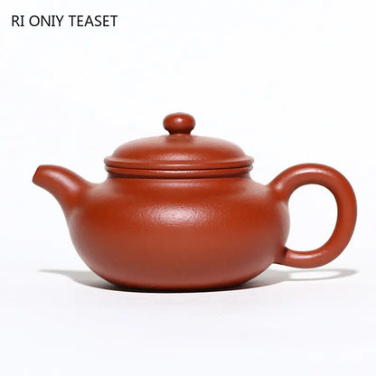 130ml Chinese Yixing Purple Clay Teapot Master Handmade Tea Pot Raw Ore Fish Seed Red Mud Beauty Kettle Authentic Zisha Tea Set