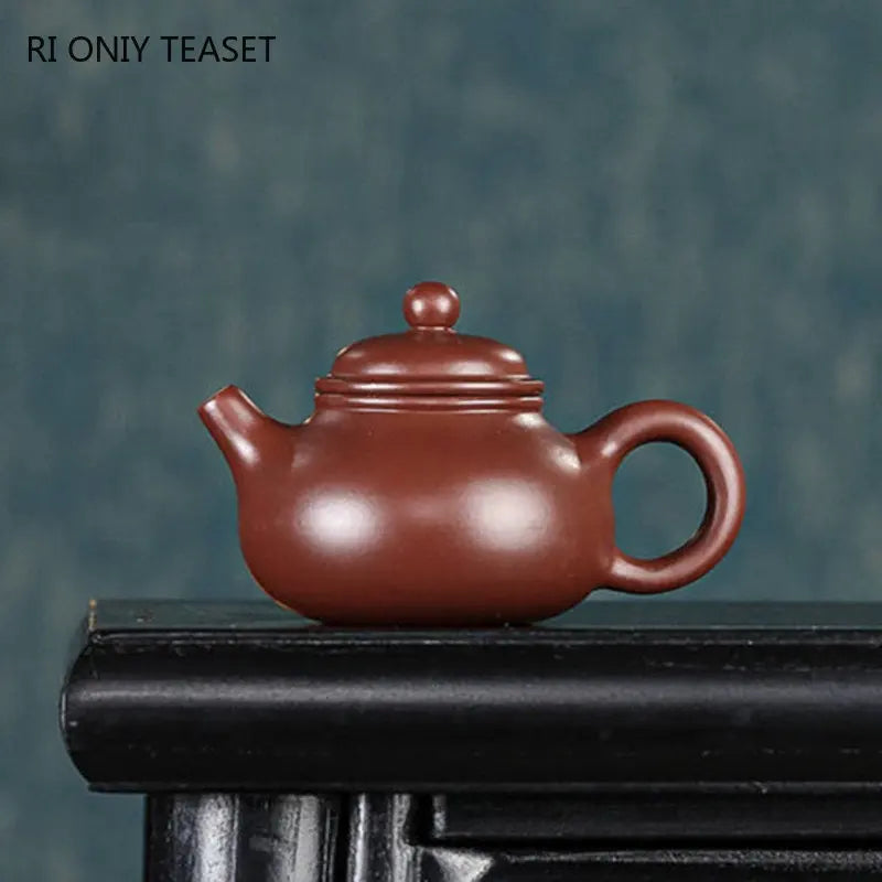 130ml Chinese Yixing Purple Clay Teapots Authentic Handmade Tea Pot Raw Ore Beauty Kettle Famous Zisha Tea Set Teaware Gift