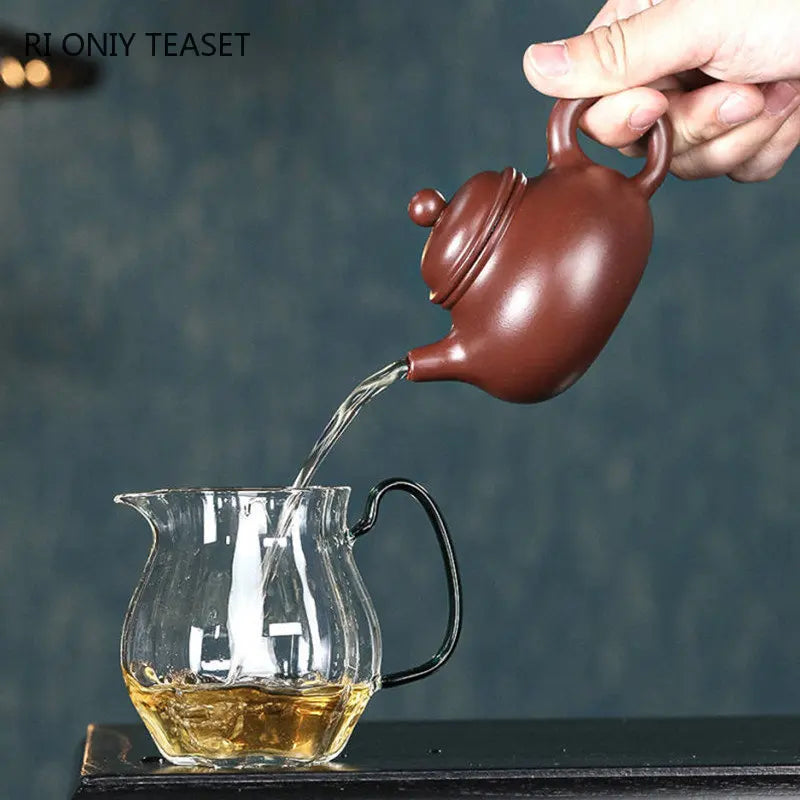 130ml Chinese Yixing Purple Clay Teapots Authentic Handmade Tea Pot Raw Ore Beauty Kettle Famous Zisha Tea Set Teaware Gift