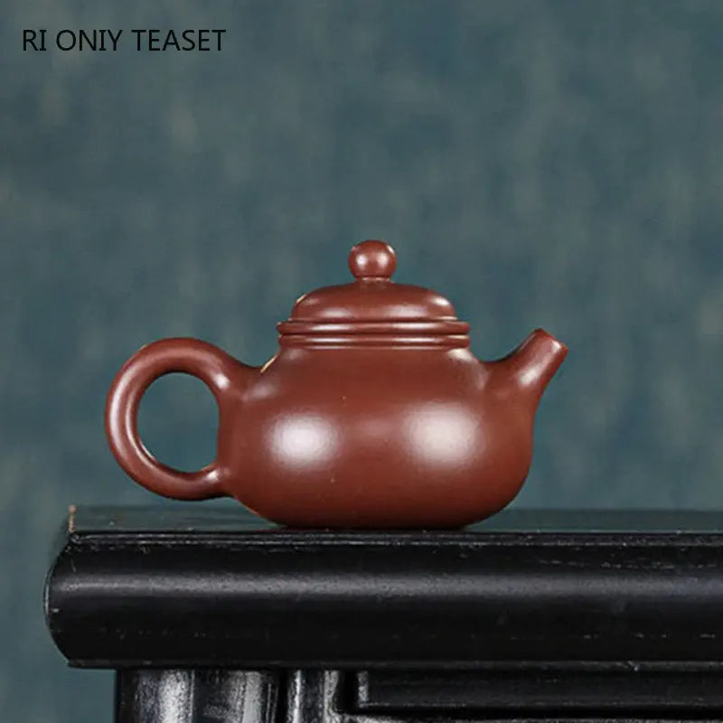 130ml Chinese Yixing Purple Clay Teapots Authentic Handmade Tea Pot Raw Ore Beauty Kettle Famous Zisha Tea Set Teaware Gift