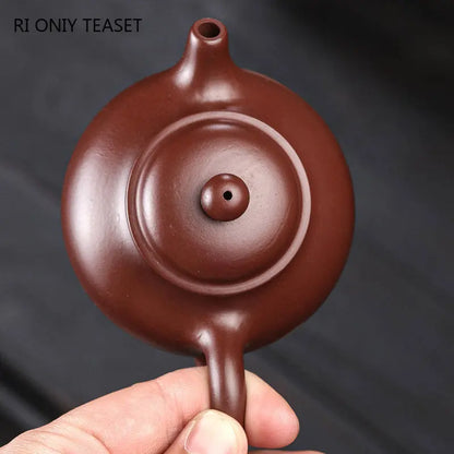 130ml Chinese Yixing Purple Clay Teapots Authentic Handmade Tea Pot Raw Ore Beauty Kettle Famous Zisha Tea Set Teaware Gift
