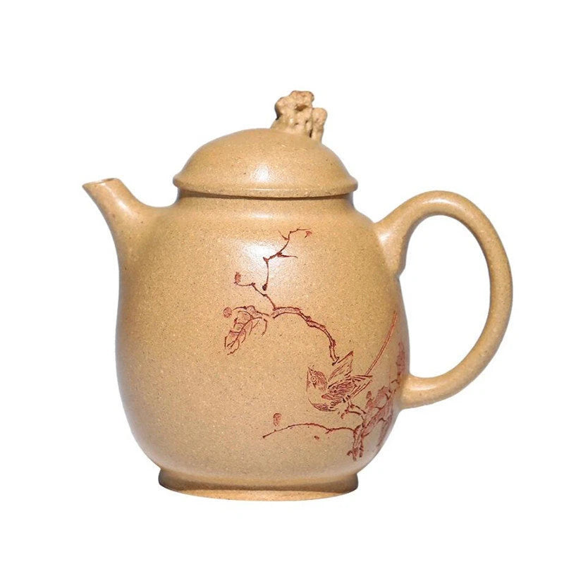 130ml Chinese Yixing Purple Clay Teapots Handmade Tea Pot Raw Ore Section Mud Beauty Kettle High-end Zisha Tea Set Collection