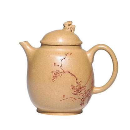 130ml Chinese Yixing Purple Clay Teapots Handmade Tea Pot Raw Ore Section Mud Beauty Kettle High-end Zisha Tea Set Collection